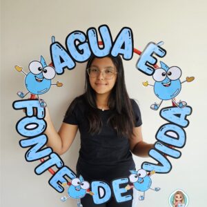 Bambolê para foto: dia da água