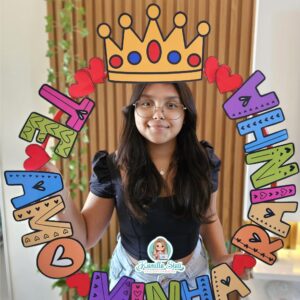 Bambolê para foto: minha rainha