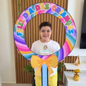 Bambolê para foto pirulito dia das crianças