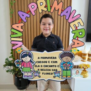Bambolê para foto: viva a primavera
