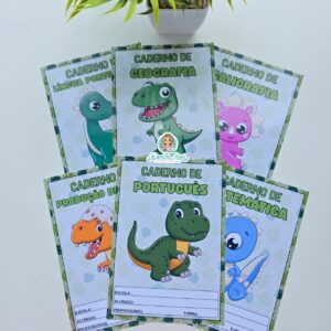 Capas para cadernos: Dinossauro