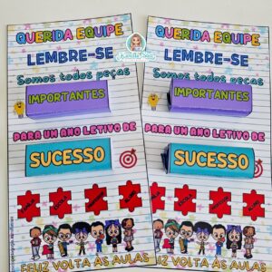 Cartão interativo: peças importantes