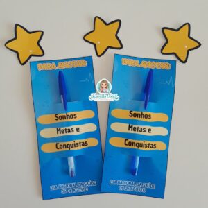 Cartão para caneta: dia Nacional da Saúde