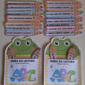 Fichas de leitura: sapinho