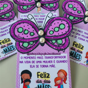 Cartão brinco borboleta