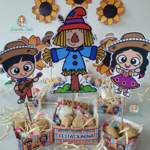 Lembrancinha festa junina: centro de mesa