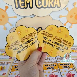 Kit cartõezinhos julho amarelo