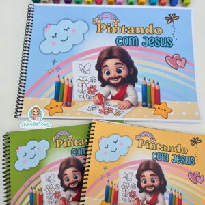 Livro para colorir pintando com Jesus