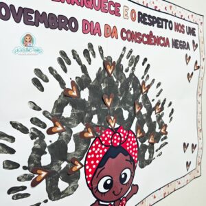 Mural das mãozinhas: consciência negra