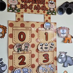 Números interativos do 0 ao 10: safari