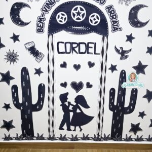 Painel cordel bem-vindos