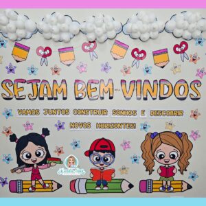 Painel volta às aulas escolar