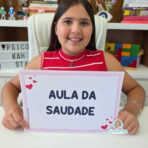 Plaquinhas para apresentação Aula da Saudade