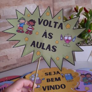 Plaquinhas volta ás aulas