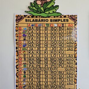 Silabário simples de parede