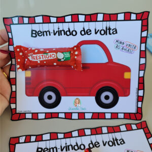 Cartãozinho bem vindo de volta