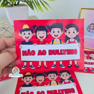 Cartão interativo interativo não ao bullying
