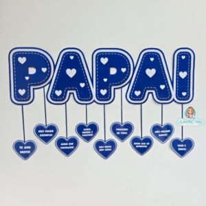 Painel Dia dos Pais: corações