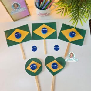Chocalho bandeira do Brasil